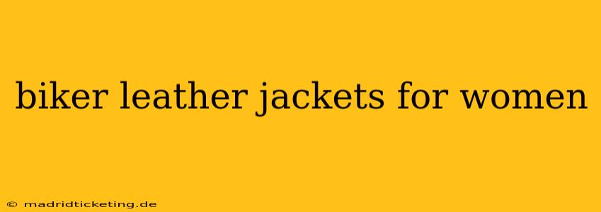 biker leather jackets for women