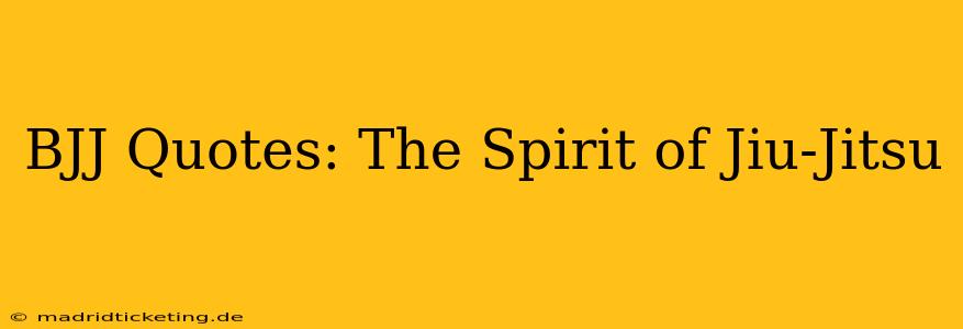 BJJ Quotes: The Spirit of Jiu-Jitsu