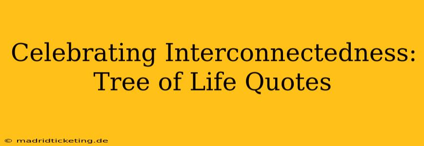 Celebrating Interconnectedness: Tree of Life Quotes