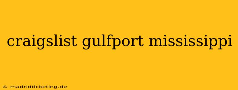 craigslist gulfport mississippi
