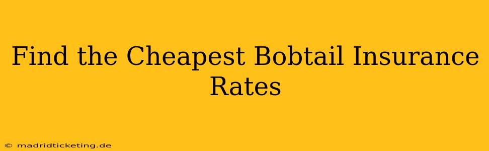 Find the Cheapest Bobtail Insurance Rates