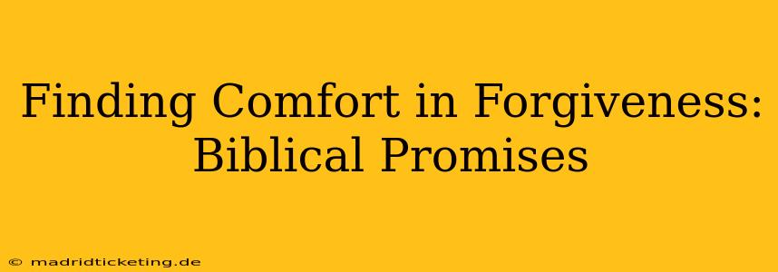 Finding Comfort in Forgiveness: Biblical Promises