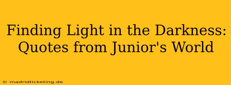 Finding Light in the Darkness: Quotes from Junior's World