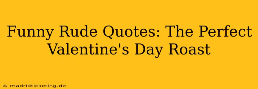 Funny Rude Quotes: The Perfect Valentine's Day Roast