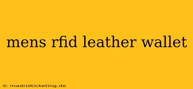 mens rfid leather wallet