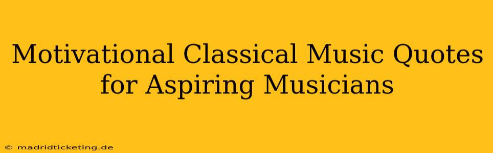 Motivational Classical Music Quotes for Aspiring Musicians