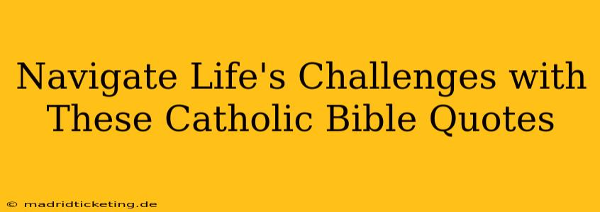 Navigate Life's Challenges with These Catholic Bible Quotes