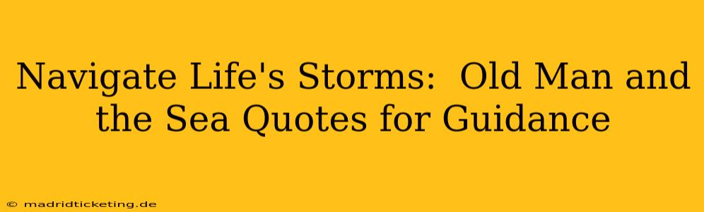 Navigate Life's Storms:  Old Man and the Sea Quotes for Guidance