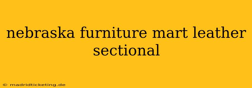 nebraska furniture mart leather sectional
