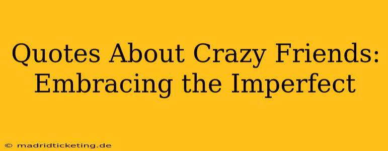 Quotes About Crazy Friends: Embracing the Imperfect