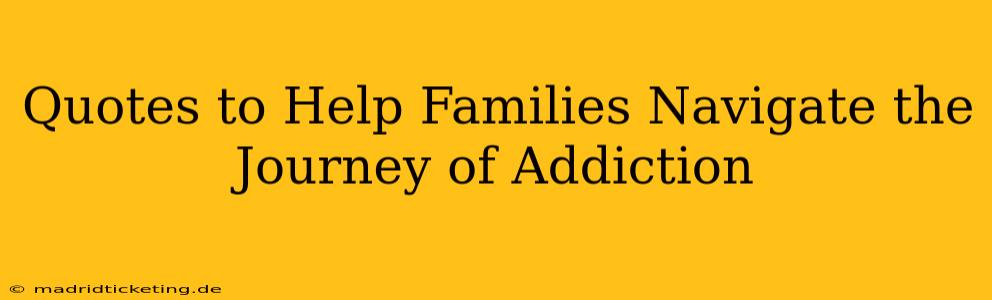 Quotes to Help Families Navigate the Journey of Addiction