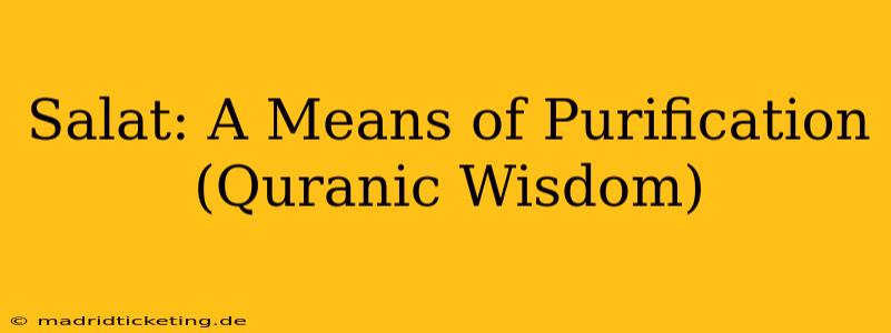 Salat: A Means of Purification (Quranic Wisdom)