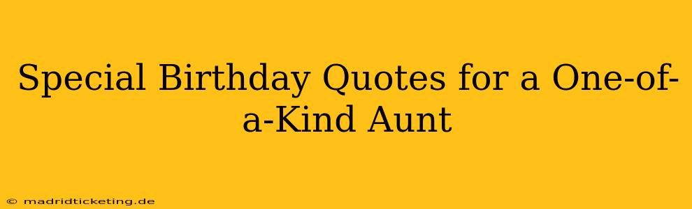 Special Birthday Quotes for a One-of-a-Kind Aunt
