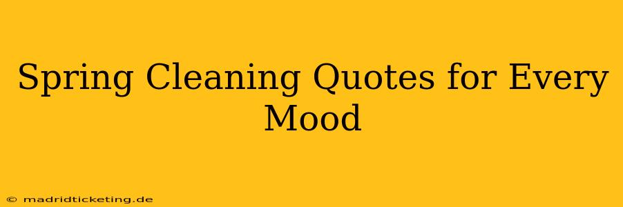 Spring Cleaning Quotes for Every Mood