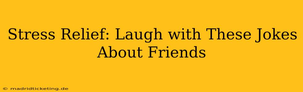Stress Relief: Laugh with These Jokes About Friends
