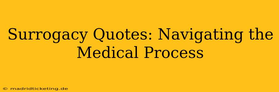 Surrogacy Quotes: Navigating the Medical Process