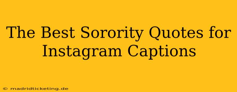 The Best Sorority Quotes for Instagram Captions
