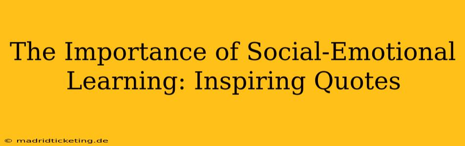 The Importance of Social-Emotional Learning: Inspiring Quotes
