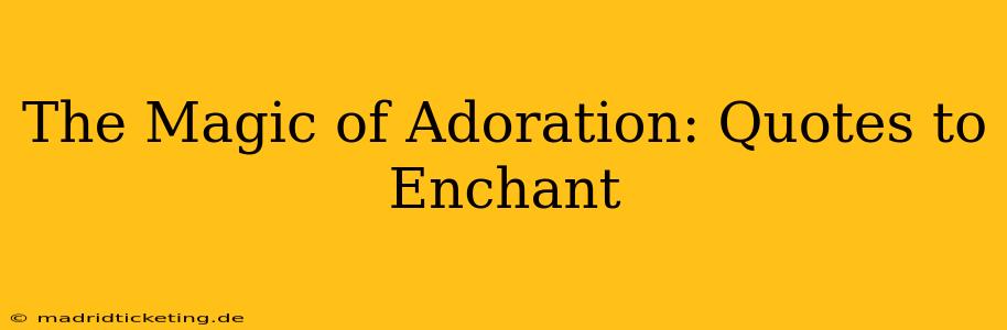 The Magic of Adoration: Quotes to Enchant