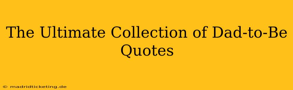 The Ultimate Collection of Dad-to-Be Quotes