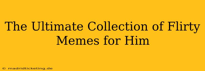 The Ultimate Collection of Flirty Memes for Him