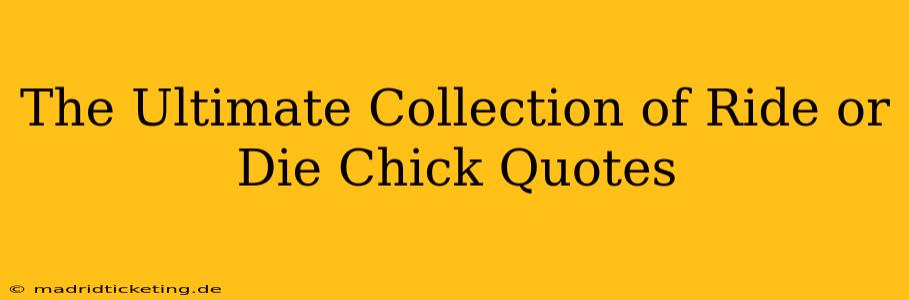 The Ultimate Collection of Ride or Die Chick Quotes