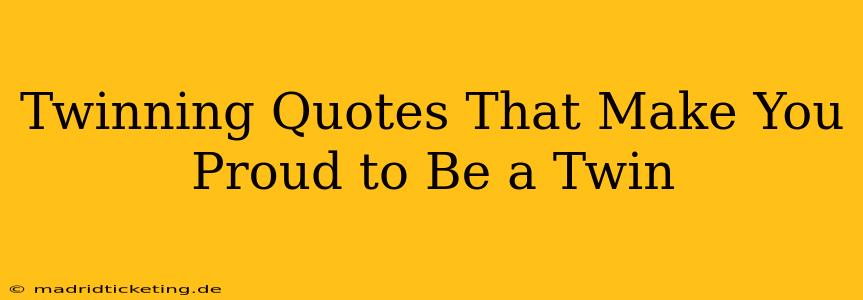 Twinning Quotes That Make You Proud to Be a Twin