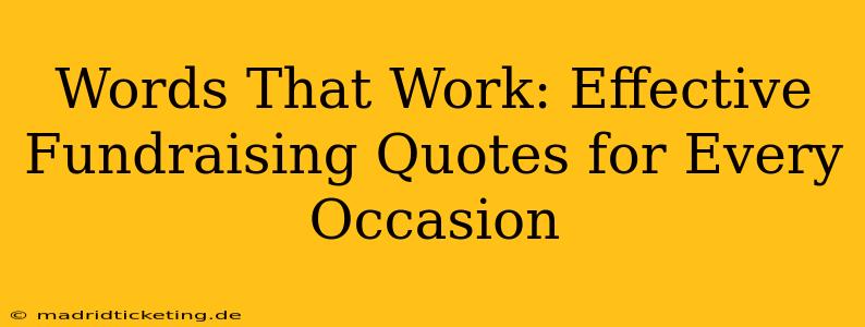Words That Work: Effective Fundraising Quotes for Every Occasion